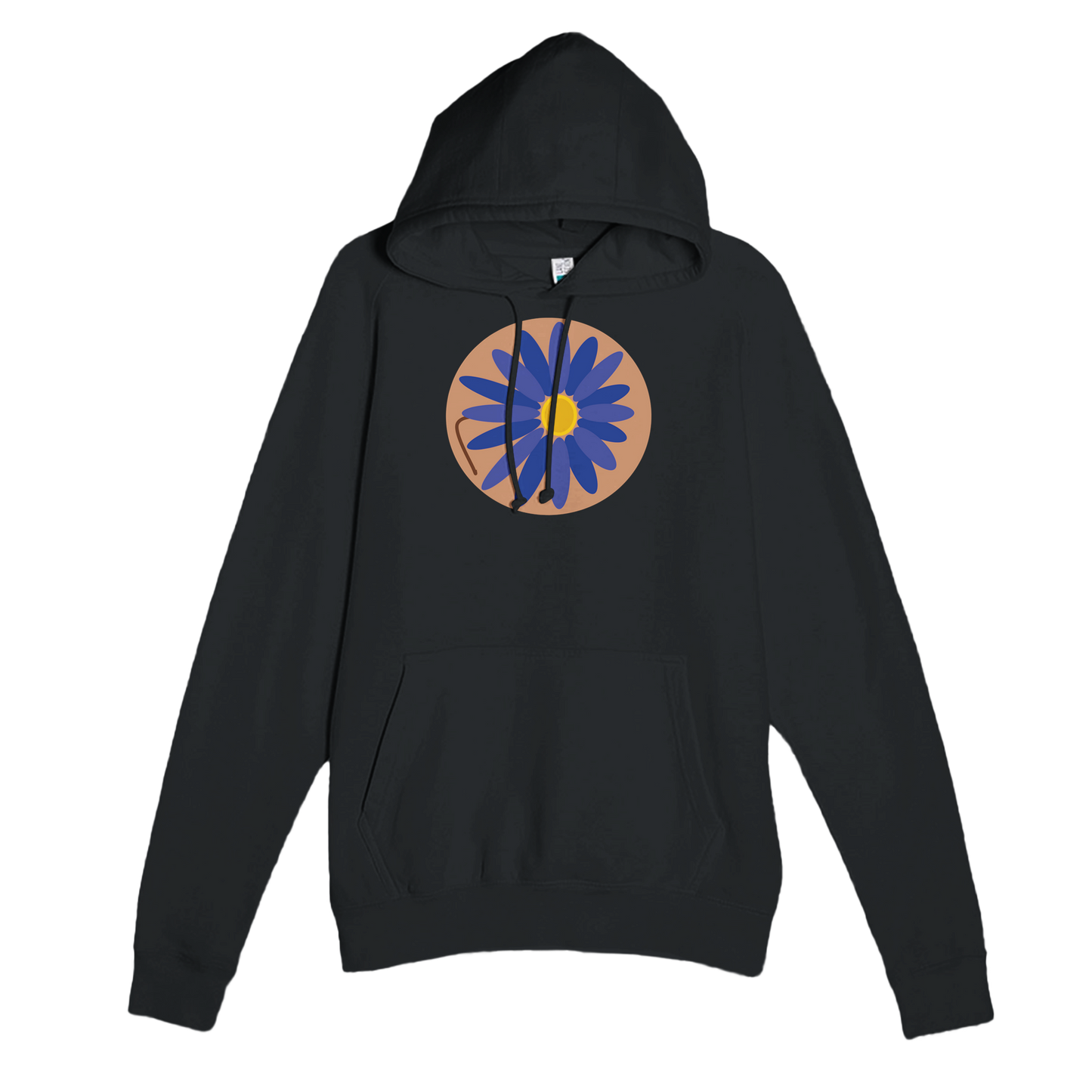 Black premium hoodie with Lotus Logo design