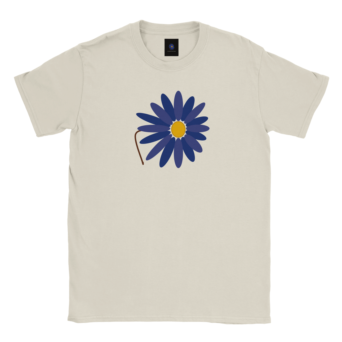 Grey classic cotton t-shirt with Lotus Logo design