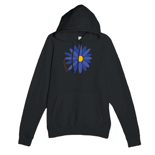 Black Premium Pullover Hoodie with Lotus Logo design