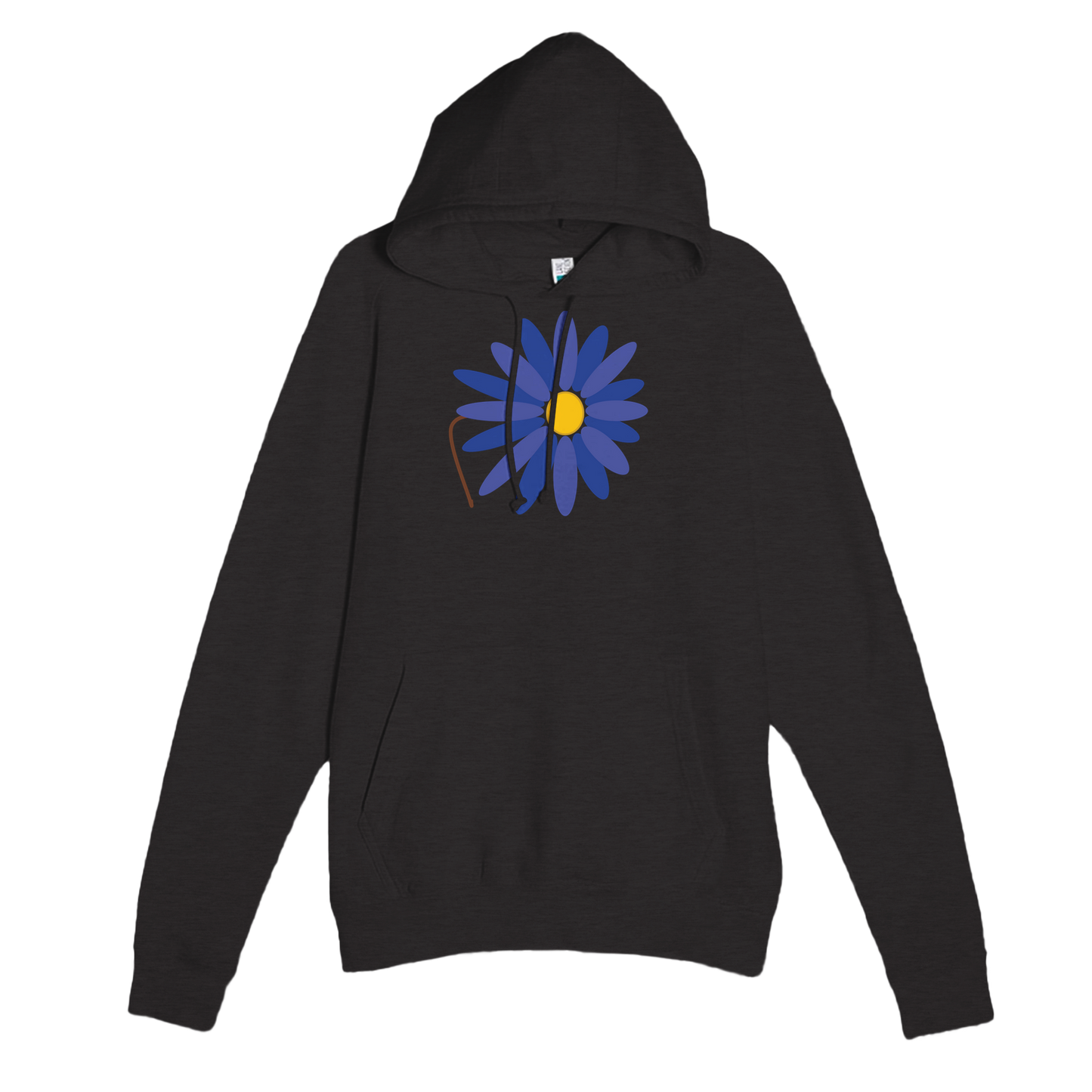 Dark Premium Pullover Hoodie with Lotus Logo design